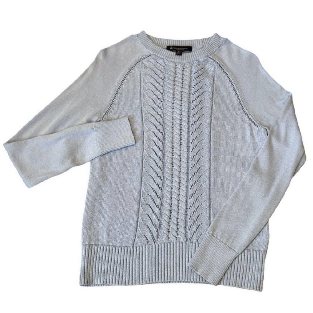 Brooks Brothers Baby Blue Supima Cotton Crewneck Sweater
